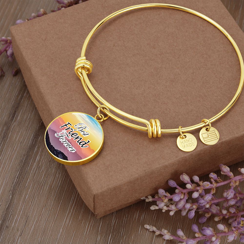 Best Friend Forever - Circle Bangle - Gift for Friend - Gift for Her