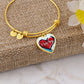 I Love You - Heart Bangle - Gift for Her