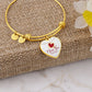 To My Wife, I Love You - Heart Bangle - Gift for Wife