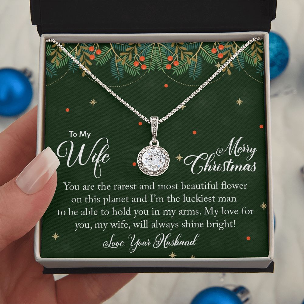 To My Wife, My Love For You Will Always Shine Bright - Eternal Hope Necklace - Gift for Wife