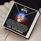To My Wife, I Love You To The Center Field Fence And Back - Eternal Hope Necklace - Gift for Wife