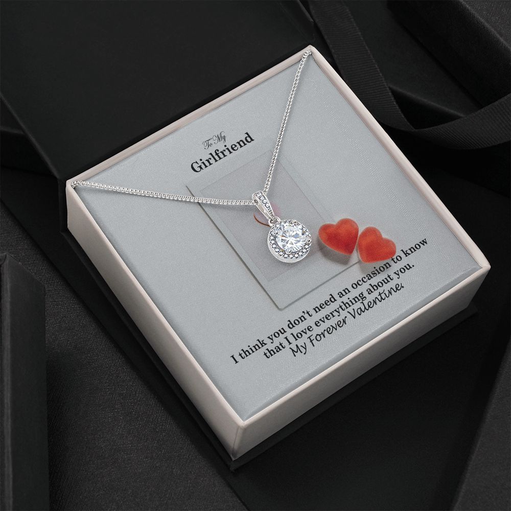 To My Girlfriend, I Love Everything About You - Eternal Hope Necklace - Gift for Girlfriend