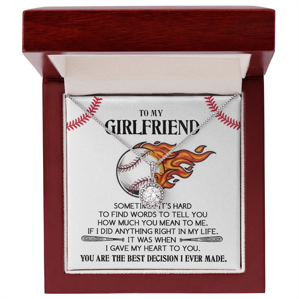 To My Girlfriend, You Are The Best Decision I Ever Made - Eternal Hope Necklace - Gift for Girlfriend