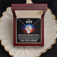 To My Wife, I Love You To The Center Field Fence And Back - Eternal Hope Necklace - Gift for Wife