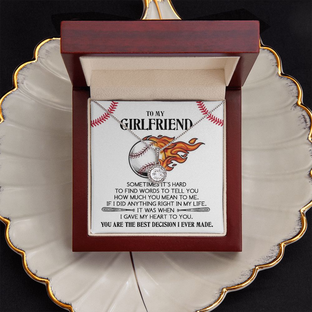 To My Girlfriend, You Are The Best Decision I Ever Made - Eternal Hope Necklace - Gift for Girlfriend