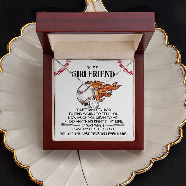 To My Girlfriend, You Are The Best Decision I Ever Made - Eternal Hope Necklace - Gift for Girlfriend