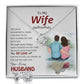 To My Wife, The Most Wonderful Thing I Decided To Do Was Sharing My Life With You - Love Knot Earring & Necklace Set - Gift for Wife