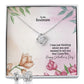 To My Soulmate, I Was Just Thinking About You & Wanted To Tell You That I Love You - Love Knot Earring & Necklace Set - Gift for Her