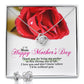 Happy Mother's Day! Thank You For Being My Anchor In This Stormy Sea Of Life - Love Knot Earring & Necklace Set - Gift for Mom