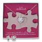 To My Girlfriend, I Never Liked Valentine's Day & Then I Met You, I Understand What It Was All About - Love Knot Earring & Necklace Set - Gift for Girlfriend