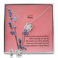 When God Created Mothers, All As Lovely As Can Be, He Made One Extra Special, And Saved Her Just For Me! - Happy Mother's Day! - Love Knot Earring & Necklace Set - Gift for Mom