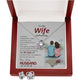 To My Wife, The Most Wonderful Thing I Decided To Do Was Sharing My Life With You - Love Knot Earring & Necklace Set - Gift for Wife