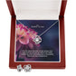 Dear Mother in law, I Send My Love & Wishes For A Wonderful Valentine Day Celebration - Love Knot Earring & Necklace Set - Gift for Mother in Law
