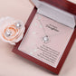 My Dearest Daughter, You May Have Grown Up From Being a Cute Little Girl To a Beautiful Young Woman - Love Knot Earring & Necklace Set - Gift for Daughter