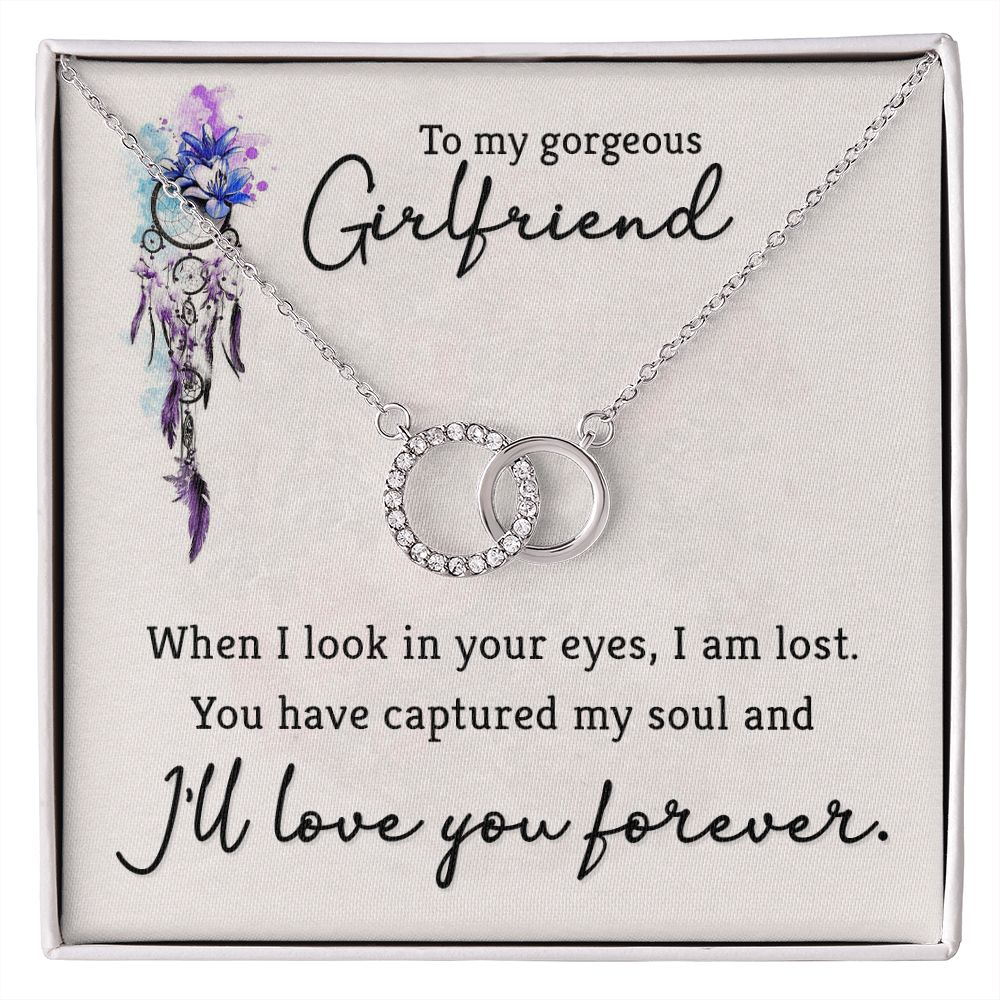 To My Gorgeous Girlfriend, I Love You Forever - Perfect Pair Necklace - Gift for Girlfriend