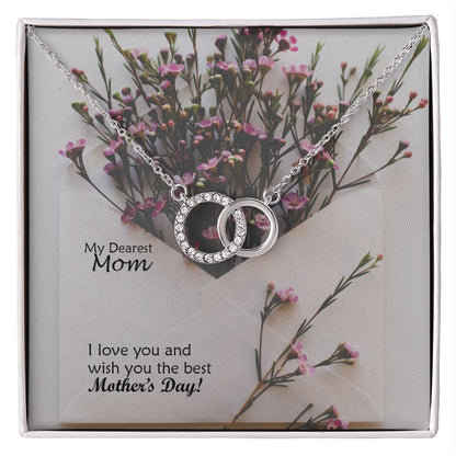 I Love You & Wish You The Best Mother's Day! - Perfect Pair Necklace - Gift for Mom