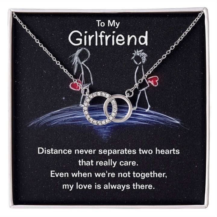To My Girlfriend, My Love Is Always There – Perfect Pair Necklace – Gift for Girlfriend
