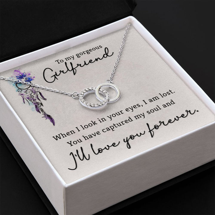 To My Gorgeous Girlfriend, I Love You Forever - Perfect Pair Necklace – Gift for Girlfriend