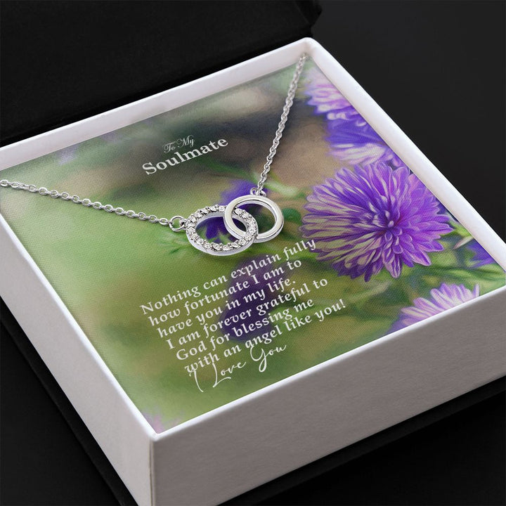To My Soulmate, I Am Forever Grateful To God For Blessing Me With An Angel Like You – Perfect Pair Necklace – Gift for Her