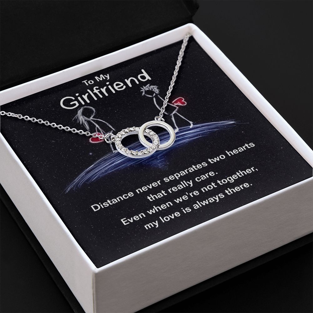To My Girlfriend, My Love Is Always There – Perfect Pair Necklace – Gift for Girlfriend