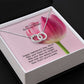 My Lovely Bonus Mom, May Your Heart Be Happy. May Your Days Be Bright - Perfect Pair Necklace - Gift for Mom