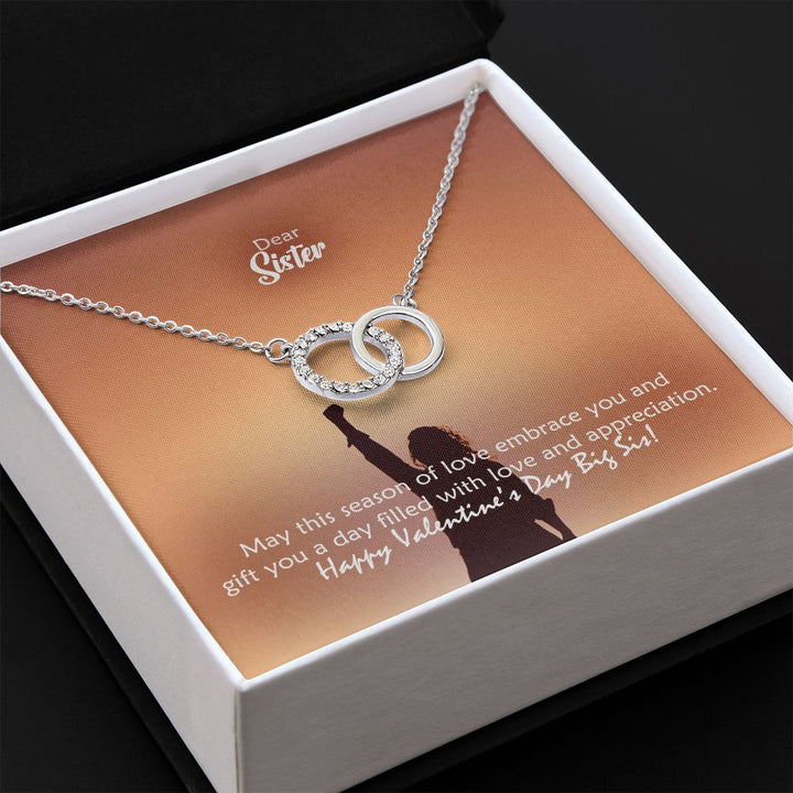 Dear Sister, May This Season of Love Embrace You And Gift Filled With Love &amp; Appreciation - Perfect Pair Necklace - Gift for Sister