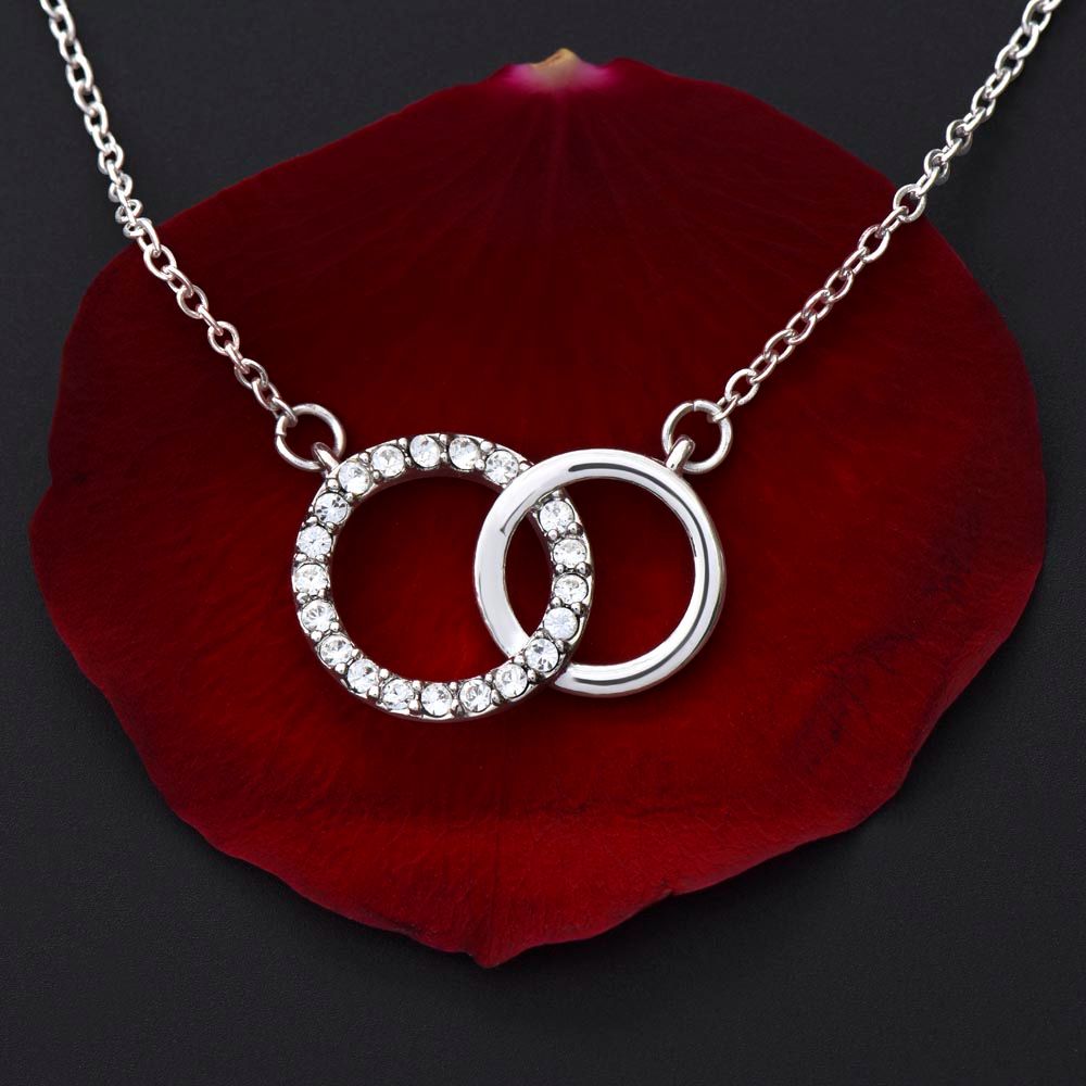 To My Girlfriend, Happy Valentine's Day - Perfect Pair Necklace - Gift for Girlfriend