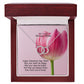 My Lovely Bonus Mom, May Your Heart Be Happy. May Your Days Be Bright - Perfect Pair Necklace - Gift for Mom
