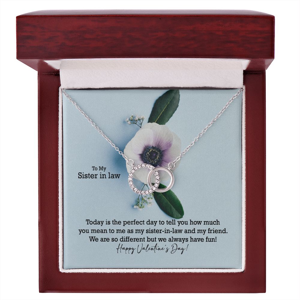 To My Sister in law, Today Is The Perfect Day To Tell You How Much You Mean To Me - Perfect Pair Necklace - Gift for Sister in Law