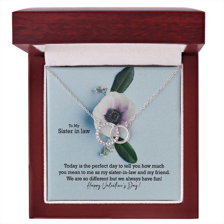 To My Sister in law, Today Is The Perfect Day To Tell You How Much You Mean To Me - Perfect Pair Necklace - Gift for Sister in Law