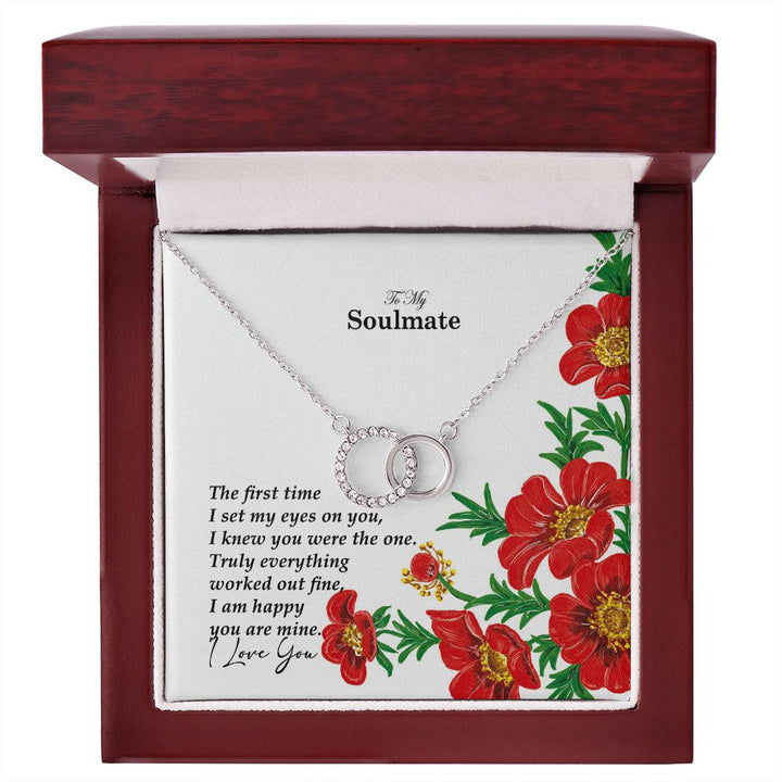 To My Soulmate, The First Time I Set My Eyes On You – Perfect Pair Necklace – Gift for Her