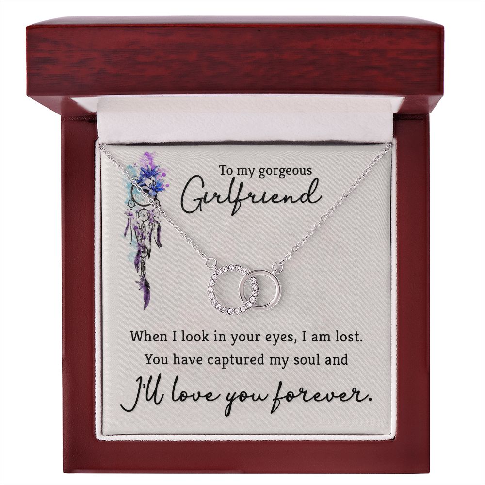 To My Gorgeous Girlfriend, I Love You Forever - Perfect Pair Necklace - Gift for Girlfriend