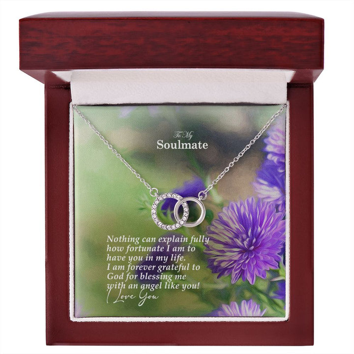 To My Soulmate, I Am Forever Grateful To God For Blessing Me With An Angel Like You – Perfect Pair Necklace – Gift for Her