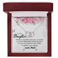 To My Daughter, Remember Whose Daughter You Are & Straighten Your Crown - Perfect Pair Necklace - Gift for Daughter