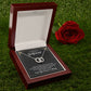 To My Beautiful Girlfriend, I Love You Forever & Always - Perfect Pair Necklace - Gift for Girlfriend