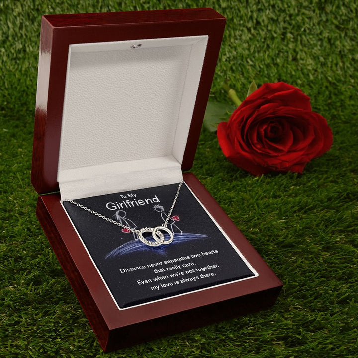 To My Girlfriend, My Love Is Always There – Perfect Pair Necklace – Gift for Girlfriend