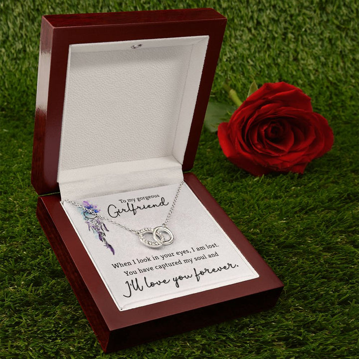 To My Gorgeous Girlfriend, I Love You Forever - Perfect Pair Necklace – Gift for Girlfriend