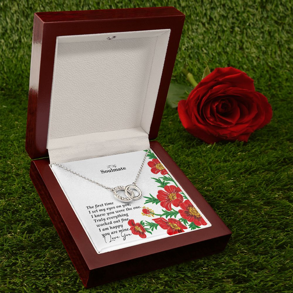 To My Soulmate, The First Time I Set My Eyes On You - Perfect Pair Necklace - Gift for Her