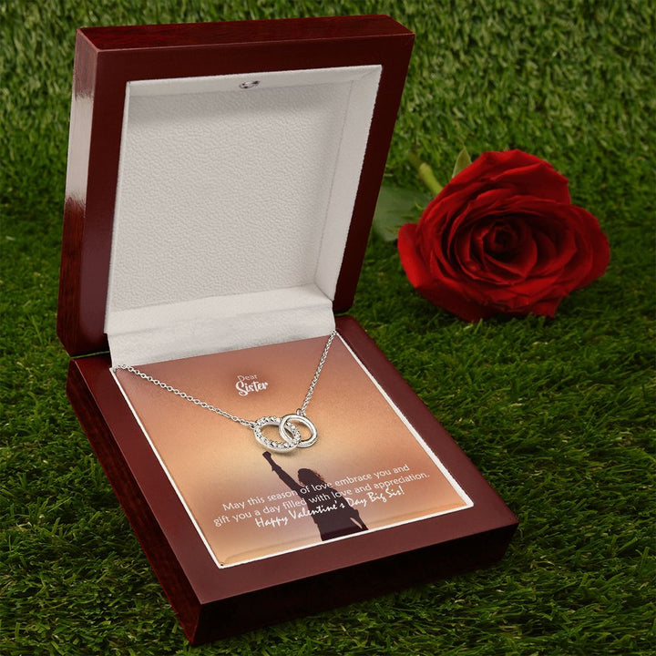 Dear Sister, May This Season of Love Embrace You And Gift Filled With Love &amp; Appreciation - Perfect Pair Necklace - Gift for Sister