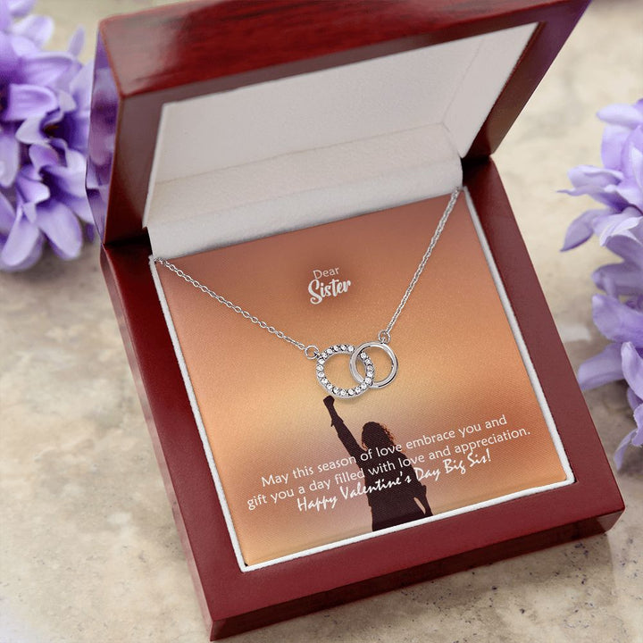 Dear Sister, May This Season of Love Embrace You And Gift Filled With Love &amp; Appreciation - Perfect Pair Necklace - Gift for Sister