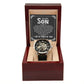 To My Son, I Am So Proud of You - Men's Openwork Watch - Gift for Son