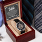 To My Son, I Am So Proud of You - Men's Openwork Watch - Gift for Son