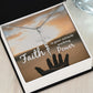 Faith Is Your Miracle Working Power - Faith Cross Necklace - Gift for Him - Gift for Her