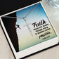 Faith Does Not Make Things Easy, It Makes Them Possible - Faith Cross Necklace - Gift for Him - Gift for Her