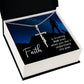 Faith is Trusting God Even When You Don't Understand His Plan -  Faith Cross Necklace - Gift for Him - Gift for Her