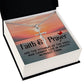 Faith & Prayer are The Vitamins of The Soul - Faith Cross Necklace - Gift for Him - Gift for Her