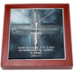 Faith by itself, if it is Not Accompanied By Action, is Dead - Faith Cross Necklace - Gift for Him - Gift for Her