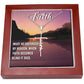 Faith, Must Be Enforced By Reason. When Faith Becomes Blind It Dies - Faith Cross Necklace - Gift for Him - Gift for Her