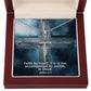 Faith by itself, if it is Not Accompanied By Action, is Dead - Faith Cross Necklace - Gift for Him - Gift for Her