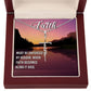 Faith, Must Be Enforced By Reason. When Faith Becomes Blind It Dies - Faith Cross Necklace - Gift for Him - Gift for Her